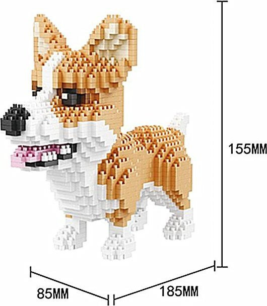 Cartoon Tier Bausteine Hund und Katze, Montage Spielzeug, ab 14 Jahre - Bild 1
