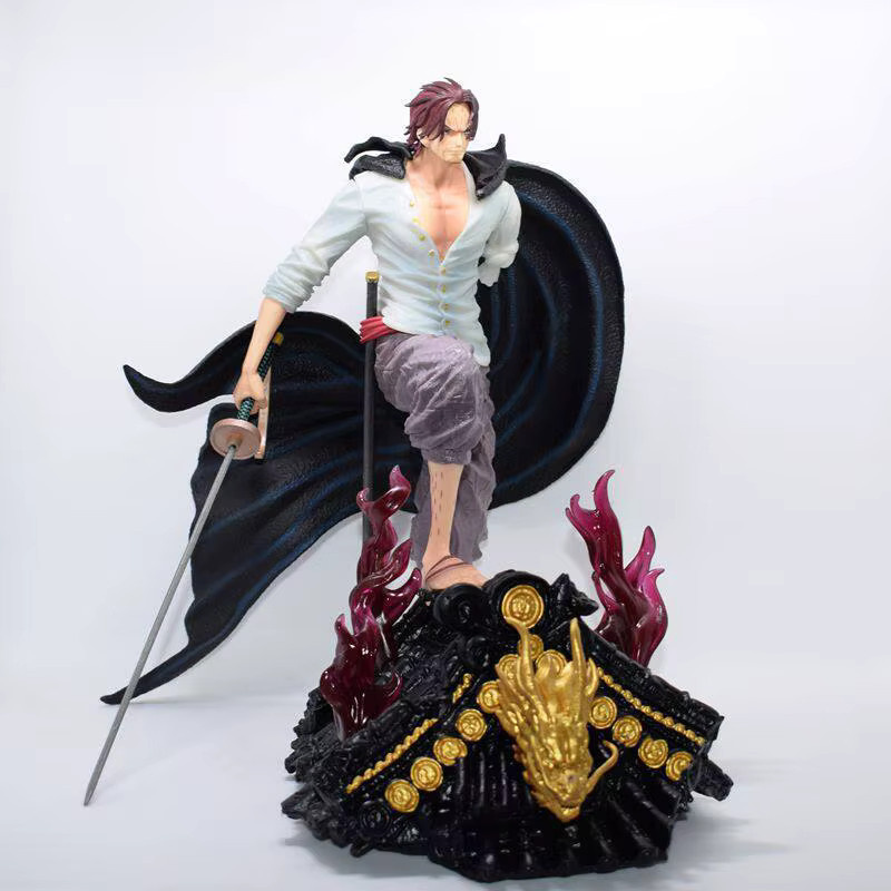 Bandai One Piece Rothaariger Shanks Statue, Handmodell-Statue, Ornament Spielzeug - Bild 2