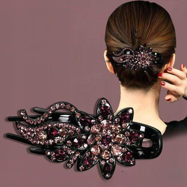 xianyi01 Haarspange, Entenschnabel-Klammer & Lockenwickler, Damen, black - Bild 1