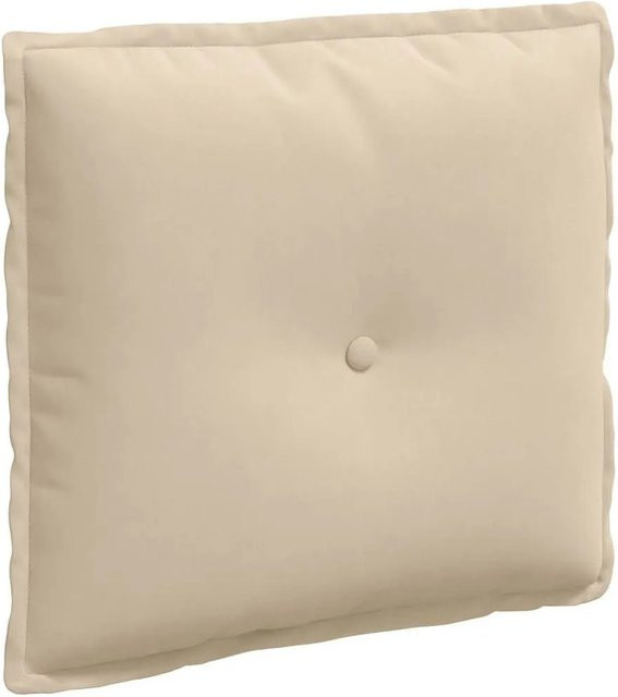 vidaXL Rückenkissen in Creme mit Mikrofaserstoff, B/H: 50 x 45 cm - Bild 1