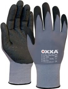 OXXA Handschuh X-Pro-Flex Plus NFT in Schwarz und Grau, Größe 9, mit Nitrilbeschichtung und EN 388 Schutzstandard - Bild 1