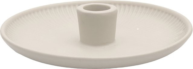 Rico Design Keramikkerzenhalter in Creme, B/T/H: 15,5 x 15,5 x 3,5 cm - Bild 1