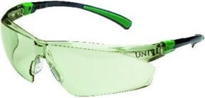 UNIVET Schutzbrille 506 UP IN/OUT G65 Full Vision in Schwarz und Grün mit verspiegelten Gläsern nach EN 166 - Bild 1