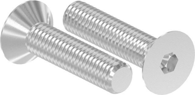 FeNau Senkkopfschraube M8x45 aus V2A Edelstahl mit Innensechskant und Vollgewinde nach ISO 10642 in Silber - Bild 1