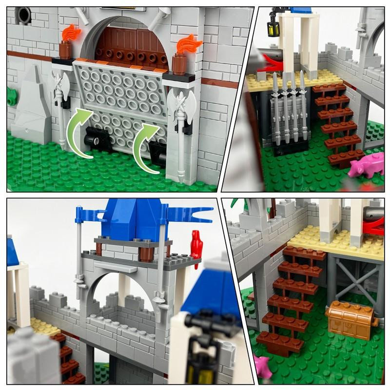Yiran toy Ritterburg Mittelalter Modulare Gebäude Bausteine Set 6–12 Jahre - Bild 2