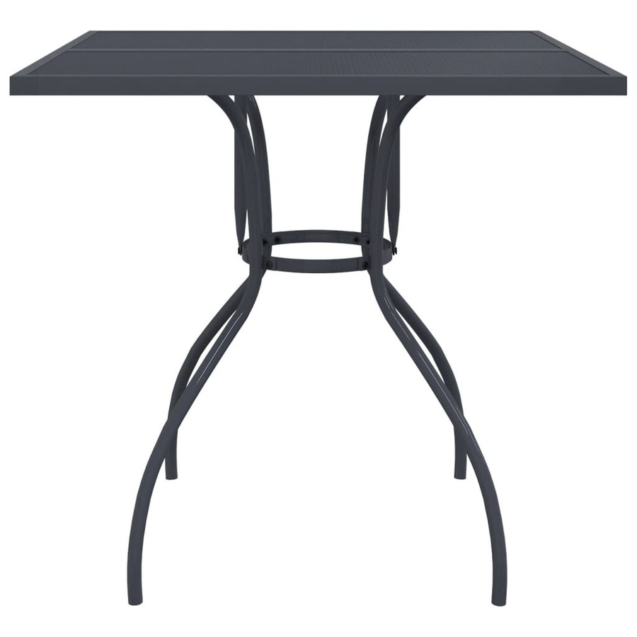 vidaXL 3-tlg Garten-Essgruppe aus Metall in Anthrazit mit Streckgitter - Bild 4