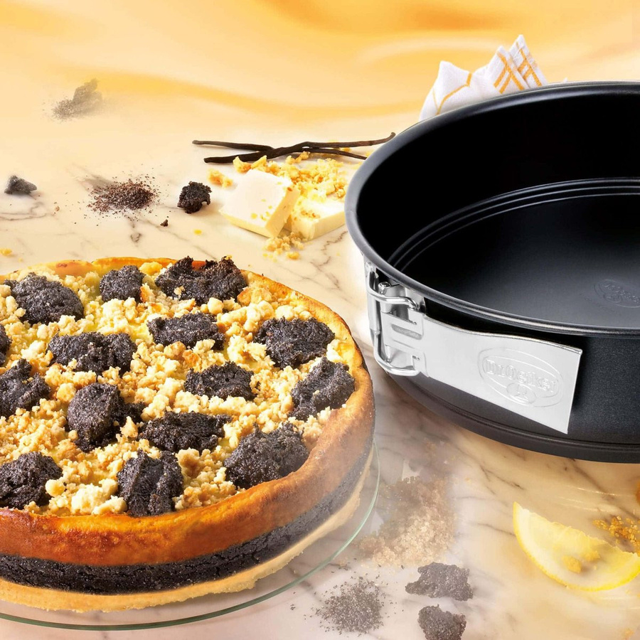 Dr. Oetker Springform Tradition, rund, Schwarz, Durchmesser: 26 cm, Antihaftbeschichtung - Bild 2