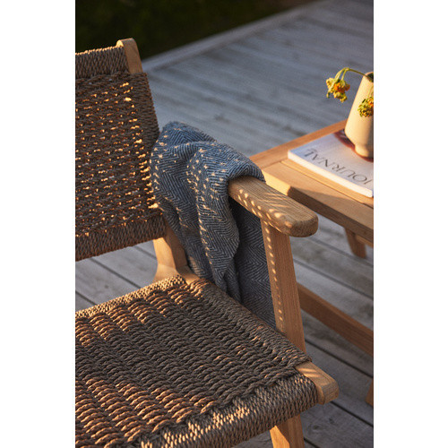 Cinas Loungetisch Eya aus Teakholz in Braun, B/T/H: 45 x 45 x 42 cm - Bild 2