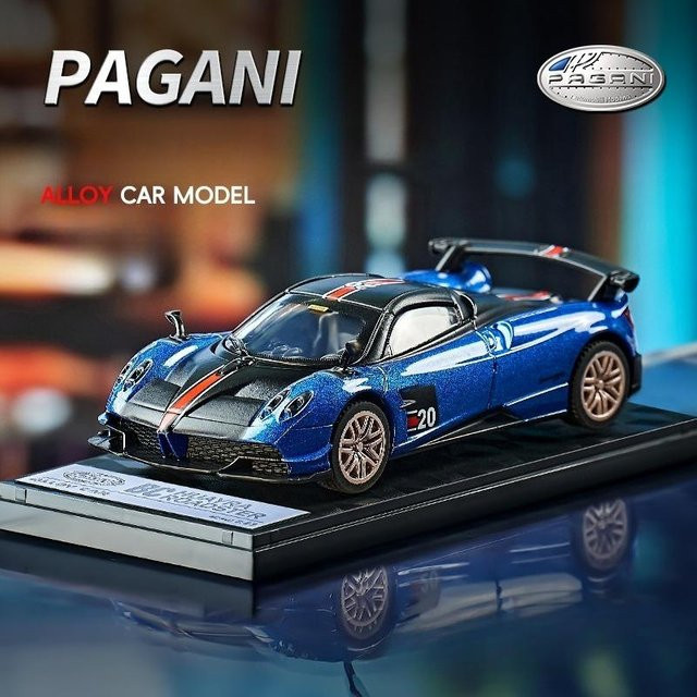 Linyi Toy Car Pagani Huayra Bc Supercar Modell, 1:43, mit Display-Sockel, ab 4 Jahren - Bild 1