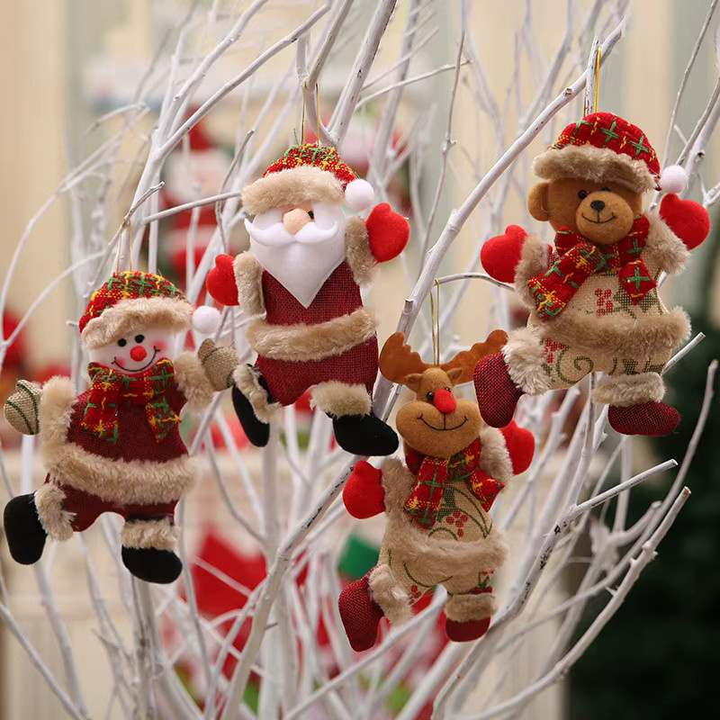 BALONAQ Weihnachtsanhänger Weihnachtsmann und Schneemann als DIY Dekoration für das Zuhause, Mehrfarbig - Bild 2