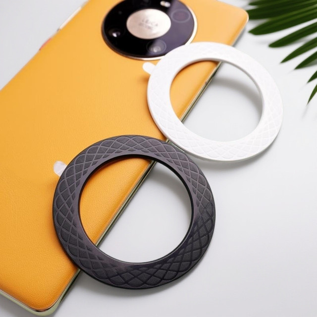 WSSHE Magnetische Plattenringe für MagSafe Kabelloses Ladegerät und Magnet-Autohalterung, Farbe: Weiß - Bild 1