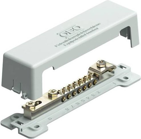 OBO Bettermann 5015073 1809 Potentialausgleich in Grau und Messing - Bild 1