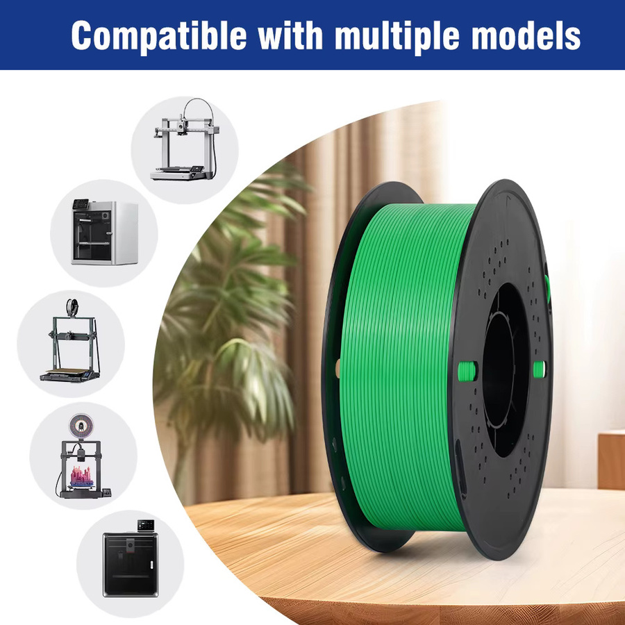 KINGROON PETG PLA 3D-Drucker Filament 1,75mm, 5kg, Multicolour, Hochfestes Kunststoff-Material für FDM 3D-Drucker - Bild 6