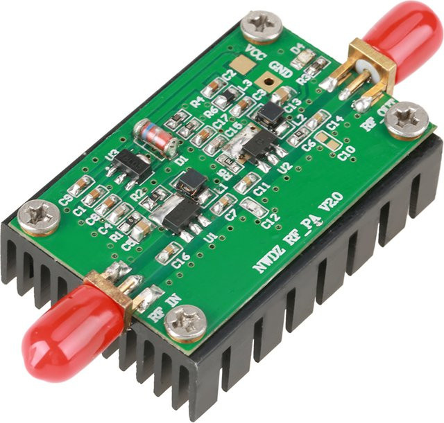 Breitband RF Power Verstärker für HF VHF UHF FM Sender, 2 MHz-700 MHz, 3 W, Grün - Bild 1