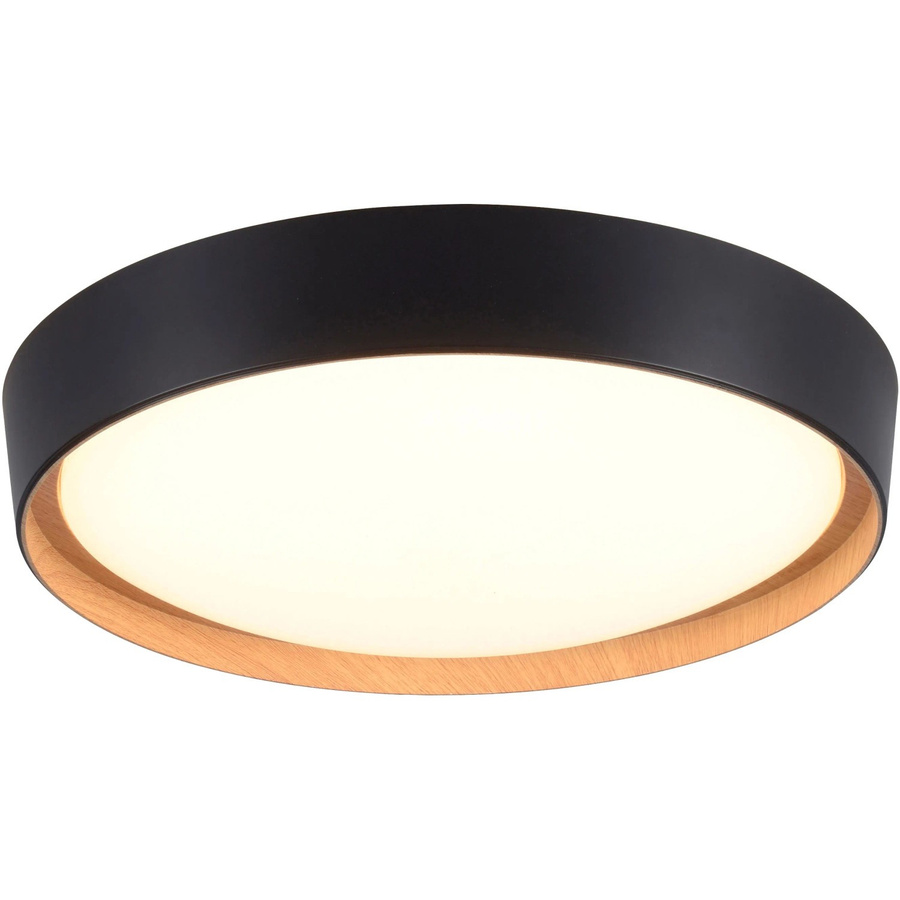 Just Light. LED-Deckenleuchte Emilia in Schwarz, rund, dimmbar, Durchmesser: 40 cm - Bild 2
