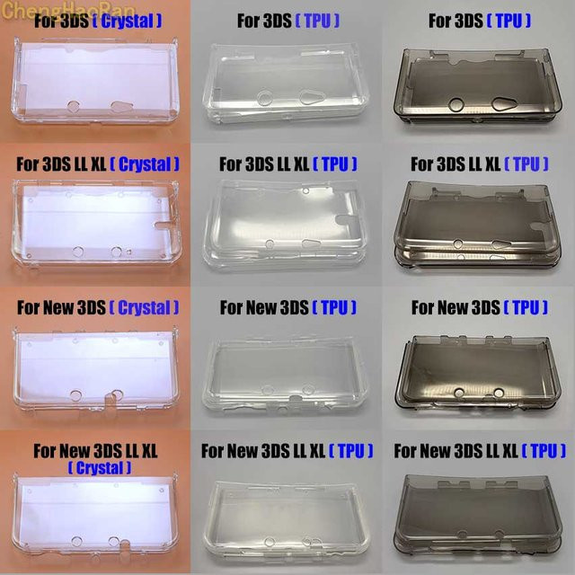 ChengHaoRan Schutzhülle aus Kunststoff und TPU Silikon für Nintendo 3DSLL in Transparent - Bild 1
