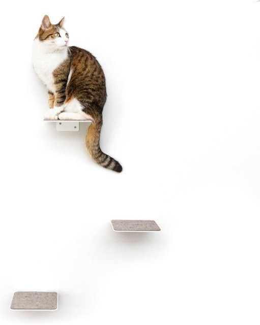 LucyBalu STEPS Katzentreppe in Weiß mit Metallgestell in modernem Design Größe S - Bild 1