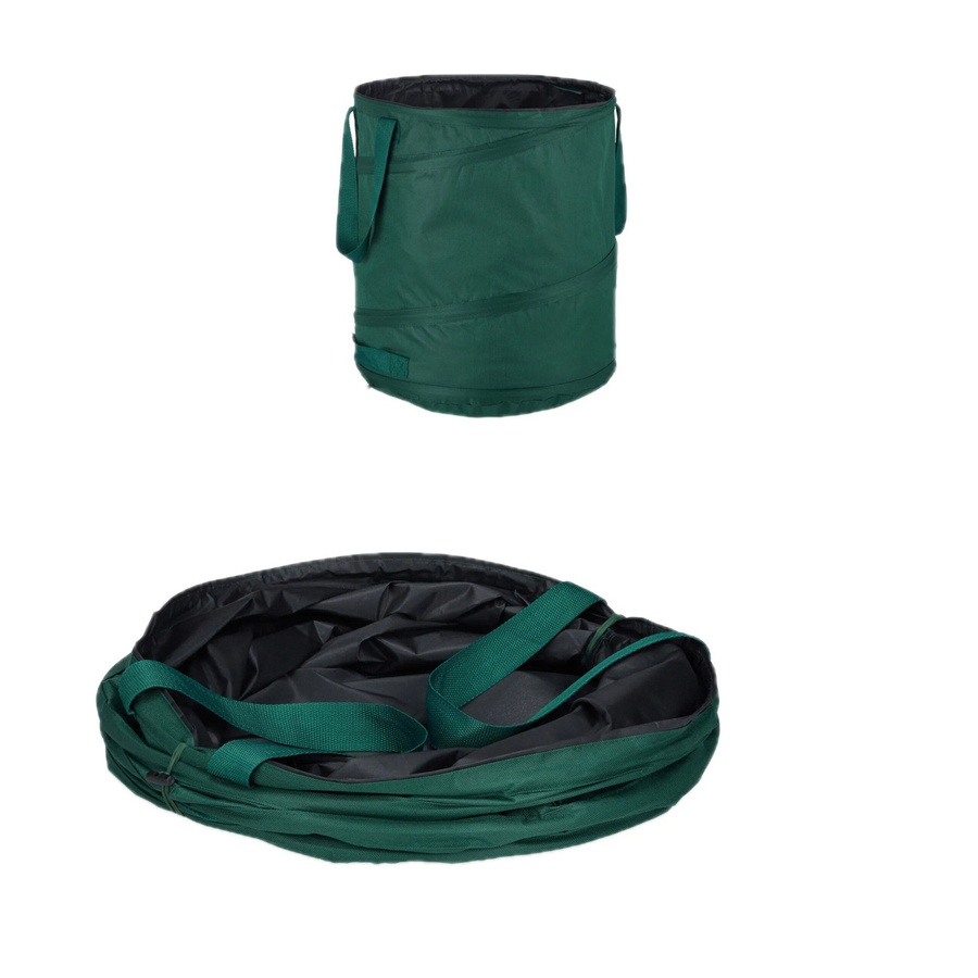 Relaxdays 3er Set Laubsäcke aus Polyester in Grün, selbstaufstellend, 60 l, B: 48 cm, T: 40 cm - Bild 2