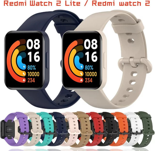 Xiaomi Uhrenarmband, Silikon, Schwarz, Unisex, Redmi Watch 2 Lite - Bild 1