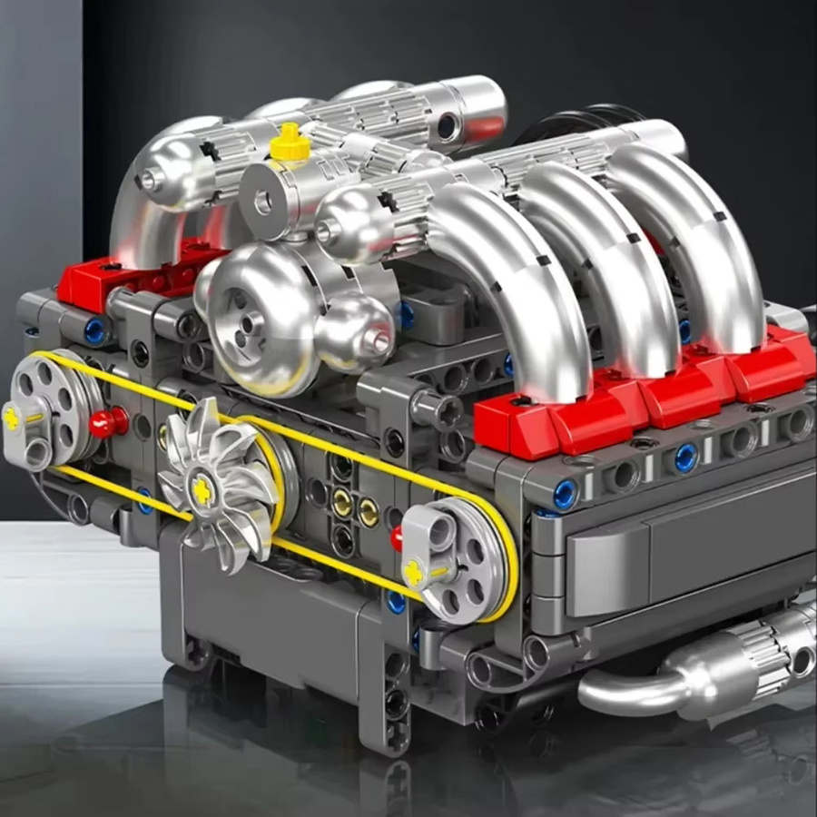 CETYL Technisches Baustein Set Horizontale Gegensetzte Motor Modell 609 Teile Mehrfarbig - Bild 2
