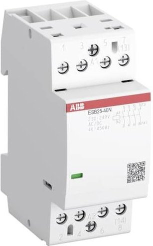 ABB ESB25-13N-02 Installationsschütz mit 1 Schließer und 3 Öffnern, 220 V, 400 V, Weiß - Bild 1