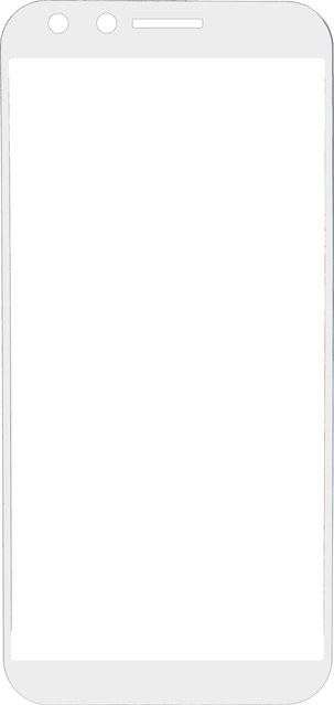 Gigaset GS100 Frame Schutzglas HD Glass Protector in White - Bild 1