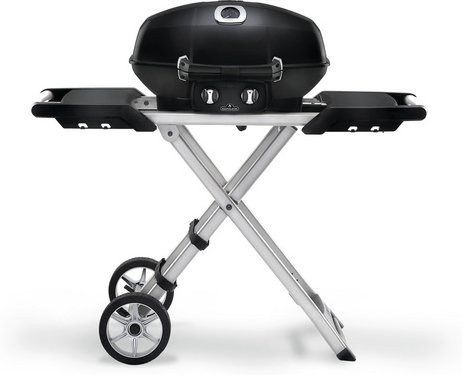 Napoleon Gasgrill TRAVELQ PRO285X in Schwarz mit klappbarem Scherenwagen, Thermometer und Gusseisenrosten - Bild 1