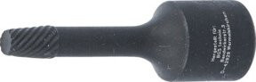 BGS Spiral-Profil-Steckschlüssel-Einsatz Schraubenausdreher aus Chrom-Molybdänstahl, Antrieb Innenvierkant 10 mm (3/8 Zoll), Größe 6 mm, Schwarz - Bild 1