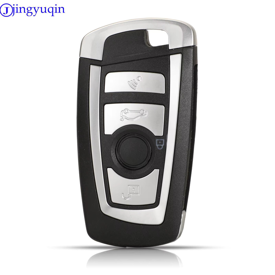 Jingyuqin Modifizierte Auto Fernbedienung mit PCF7953 ID46 Chip für BMW CAS2 1 3 5 6 Serie E93 E60 Z4 X5 X3 HU92 in Schwarz - Bild 2