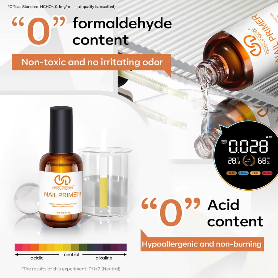 DUOLINGDAI Nageldörrgerät und säurefreier Primer, 4 Stück, Unisex - Bild 1