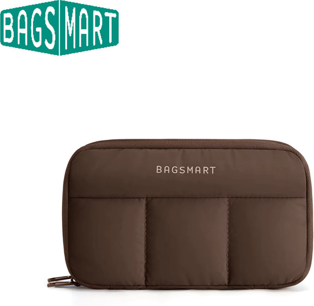 BAGSMART Kabelorganisator Reise-Tech-Tasche zur Kabelaufbewahrung für Ladegeräte und Telefone in Schwarz - Bild 1