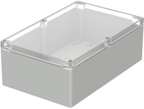 Bopla EUROMAS M 240G Industrie-Gehäuse aus Polycarbonat in Lichtgrau RAL 7035, B/T/H: 25,0 x 16,0 x 9,0 cm - Bild 1
