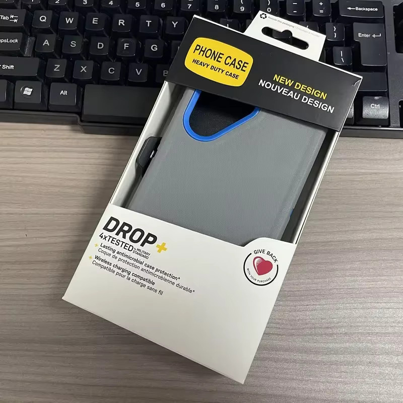 Robuste mehrschichtige Schutzhülle mit Clip für Samsung Galaxy S26 FE, S25 Edge, S24, S23 und S22 Ultra Plus in Blau - Bild 2