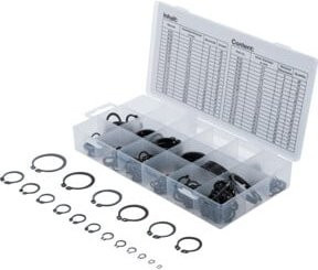 BGS Außen-Seegerring-Sortiment Sprengringe Silber Ø 3 - 32 mm 300-tlg. - Bild 1