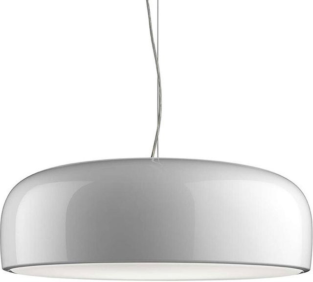 FLOS Smithfield S Pendelleuchte Weiß aus Aluminium und Methacrylat, dimmbar, E27, rund - Bild 1