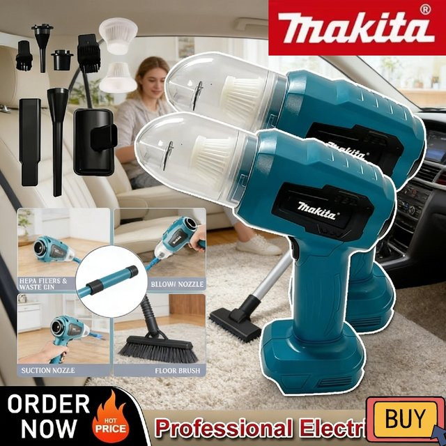 Makita Mini-Autostaubsauger 18V Multifunktions-Handstaubsauger Blau, wiederaufladbar - Bild 1