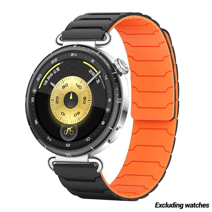 Smartwatch Armband Silikon, Magnetisch, Schwarz, Unisex - Bild 2