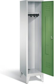 C+P Garderobenschrank Classic in Resedagrün und Lichtgrau, H x B x T: 185 x 42 x 50 cm - Bild 1