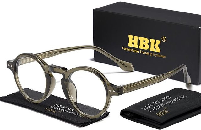 Freedom Outdoors HBK Vintage Lesebrille, rund, Kunststoff, Vollrand, Unisex, black - Bild 1