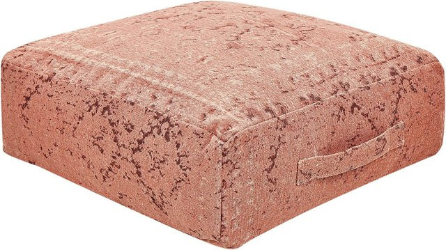 Beliani Bodenkissen SHASA in Hellrot im Boho-Stil, B/T/H: 50 x 50 x 20 cm - Bild 1