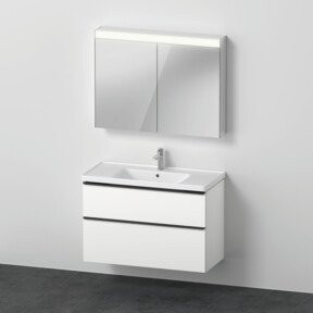 Duravit D-Neo Möbelwaschtisch mit Waschtisch-Unterbau in Weiß Matt, B: 100,5 cm, T: 48,0 cm, H: 2,0 cm - Bild 1