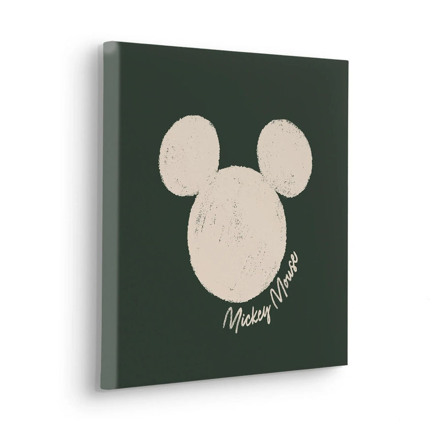 Komar Keilrahmenbild Disney Mickey Mouse Stamp in Grün, quadratisch, 40 x 40 cm - Bild 2