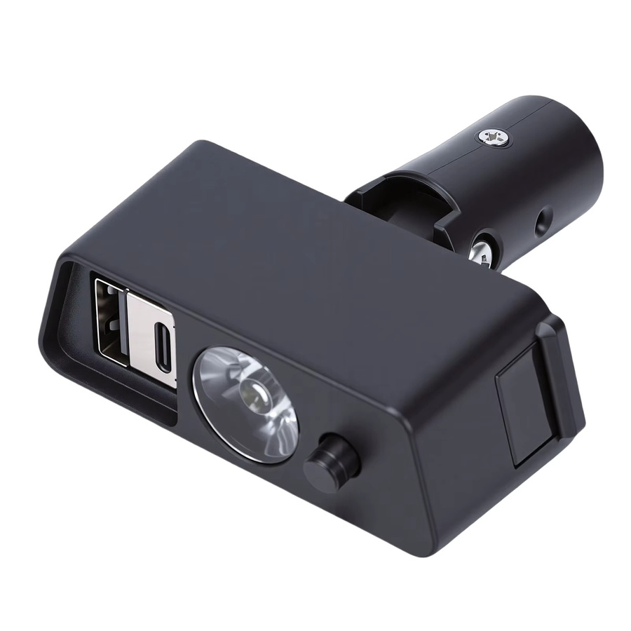 Fdit LED-Lichtkopf mit 3-Pin-XLR und USB-Ladeanschluss, Schwarz, verstellbarer Winkel - Bild 2