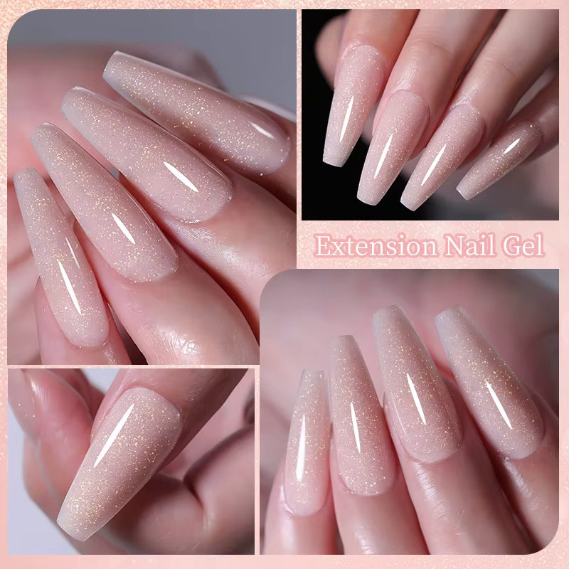 LILYCUTE Nagellack Gold Glitter, 10 ml, Glänzend - Bild 2