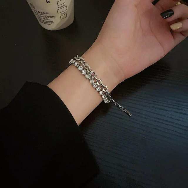 Mango Event Armband, Silber, Zirkonia, Damen - Bild 1