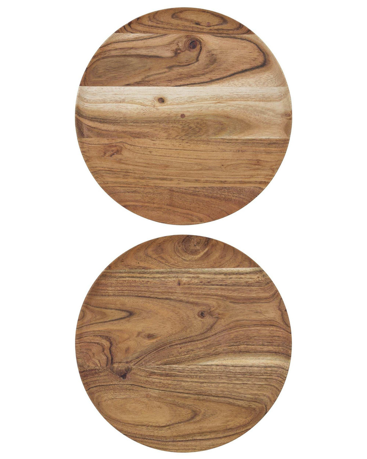 House Doctor Holzschalen in Natur, 2er-Set, Durchmesser: 25 cm - Bild 1