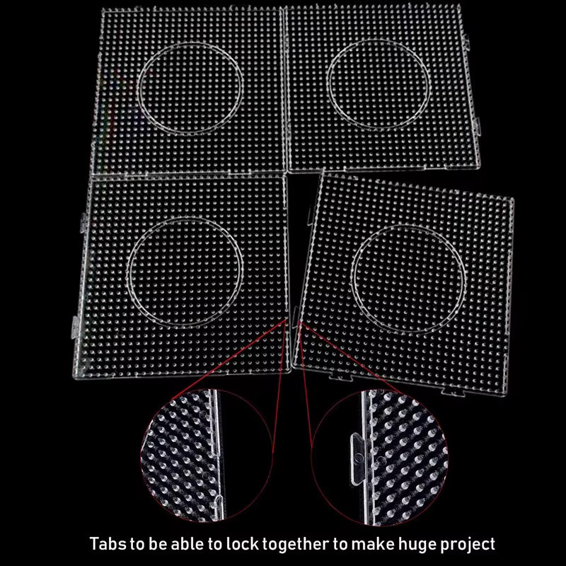 Hama Quadratisches Steckbrett-Puzzle, Zubehör, transparent - Bild 2