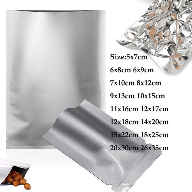 Aluminisierte Lebensmittel-Aufbewahrungsbeutel in Silber zum Heißversiegeln für Kaffee, Tee und Getreide - Bild 1