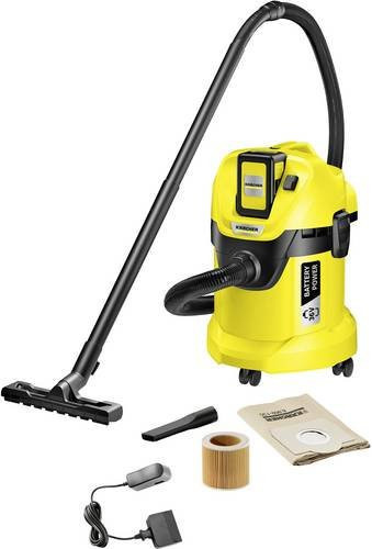 Kärcher WD 3 Battery Nass-/Trockensauger Mehrzwecksauger Set mit 17 l Volumen und 1 Akku - Bild 1