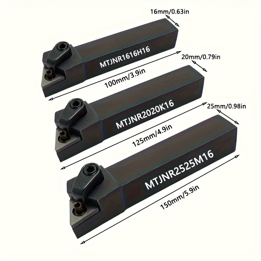 SYS Externe Drehen Werkzeug Halter für Hartmetall Einsätze TNMG160404 MTJNR1616H16 MTJNR2020K16 MTJNR2525M16 - Bild 6